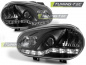 Preview: LED Tagfahrlicht Design Scheinwerfer für VW Golf 4 97-03 schwarz